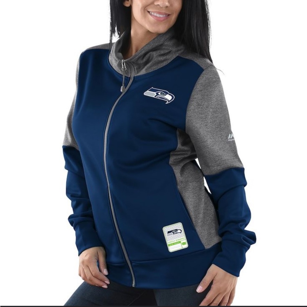 Women's Seattle Seahawks Speed Fly Lightweight Full-Zip Fleece Jacket
